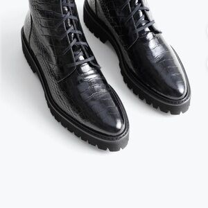 Frida Salvador, limited edition, leather booties; ~ 1.5 in heal.